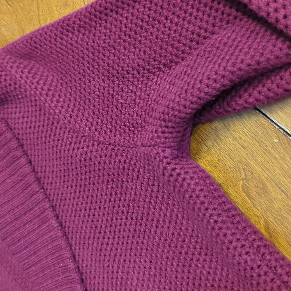 Duluth Trading Co Long Cardigan Medium Burgandy - Picture 11 of 13